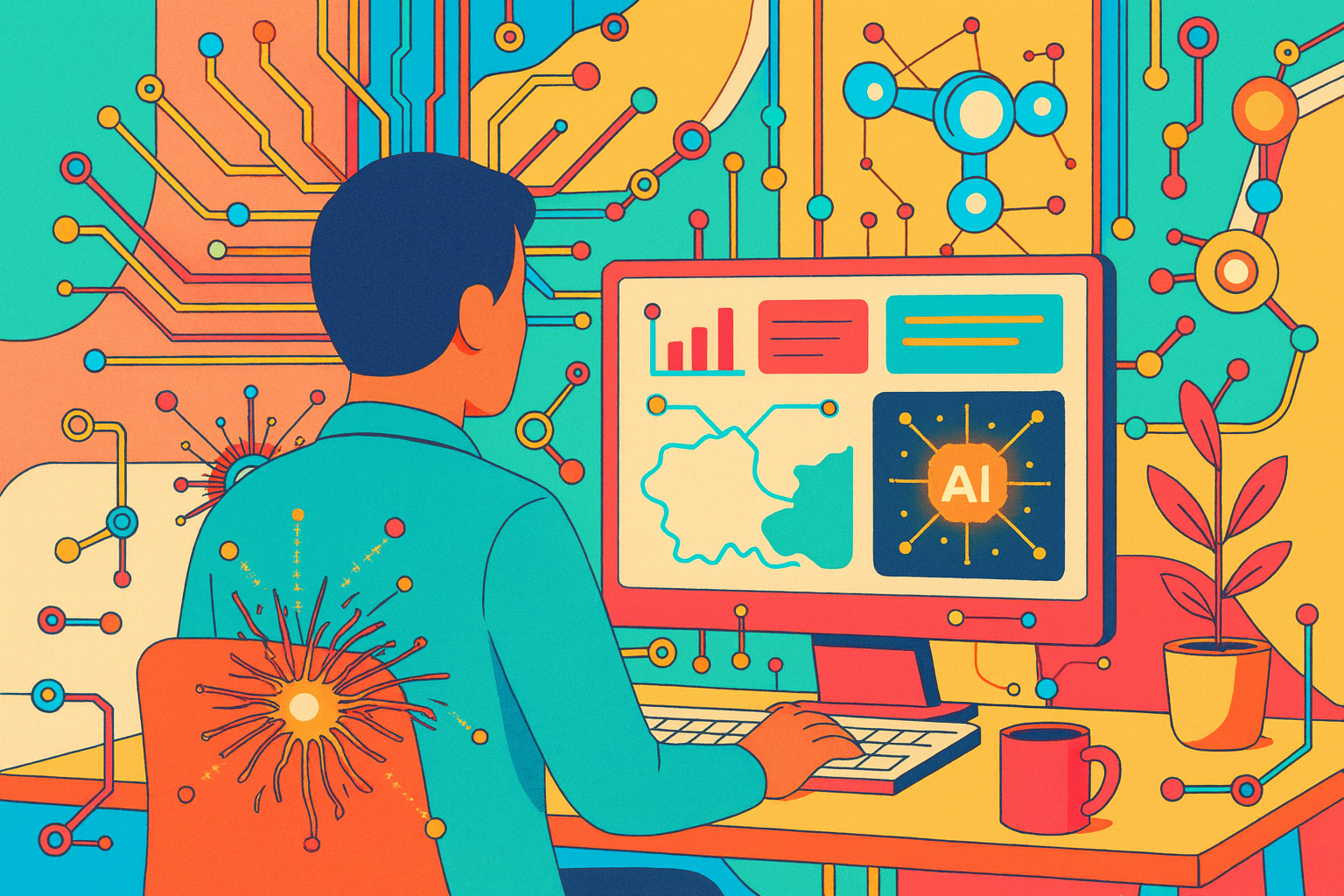 AI-generet illustration lavet af DALL-E